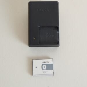 Sony K Type NP-BK1 Lithium Ion Rechargeable Battery & Charger BC-CSKA
